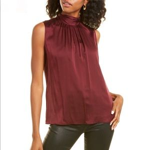 ST. JOHN COLLECTION Georgette Silk Halter Neck Top